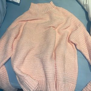 Cute pink turtle neck sweater